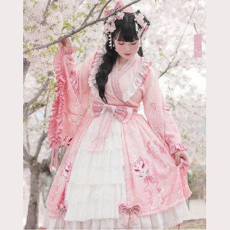 Chiffon Wa Lolita Style Dress OP (LSK06)